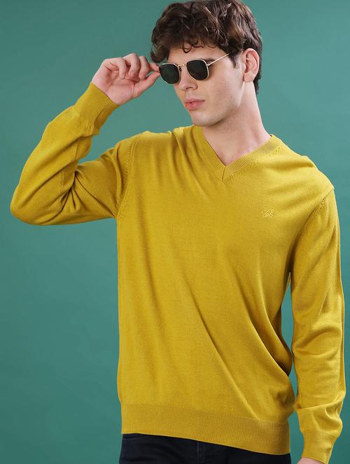 men solid long sleeve regular fit pullover - 22092983 - Very Small Image - 1