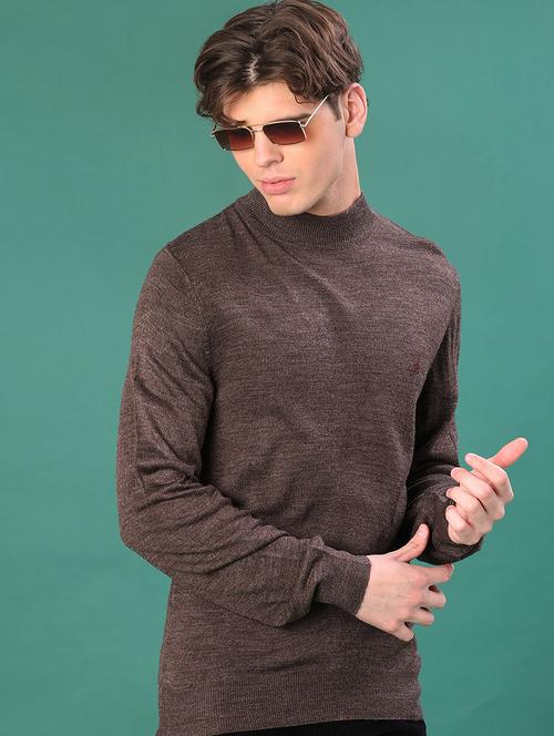 men solid long sleeve regular fit pullover - 22093039 - Very Small Image - 1