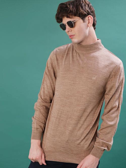 men solid long sleeve regular fit pullover - 22093065 - Very Small Image - 1