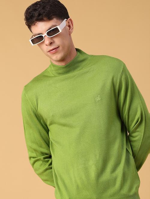 men solid long sleeve regualr fit pullover - 22093068 - Very Small Image - 1