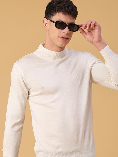 men solid long sleeve regualr fit pullover - 22093069 - Very Small Image - 1