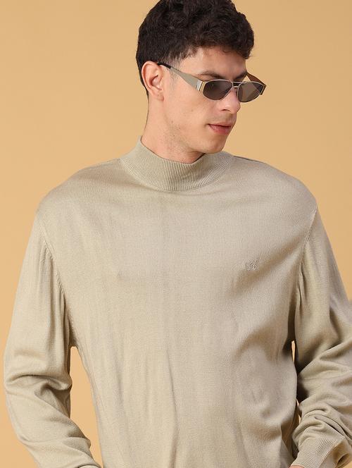 men solid long sleeve regualr fit pullover - 22093073 - Very Small Image - 1