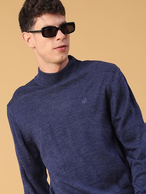 men solid long sleeve regualr fit pullover - 22093077 - Very Small Image - 1