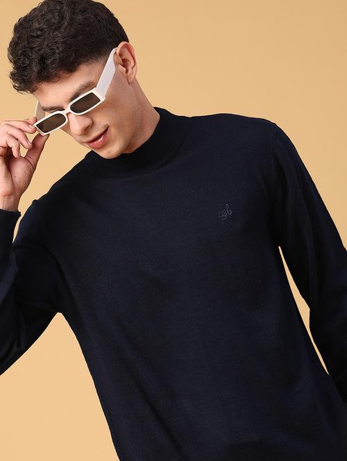 men solid long sleeve regualr fit pullover - 22093081 - Very Small Image - 1