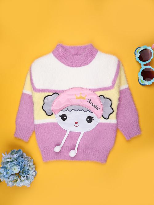 girls self designed long sleeve sweater - 22093164 - Very Small Image - 1