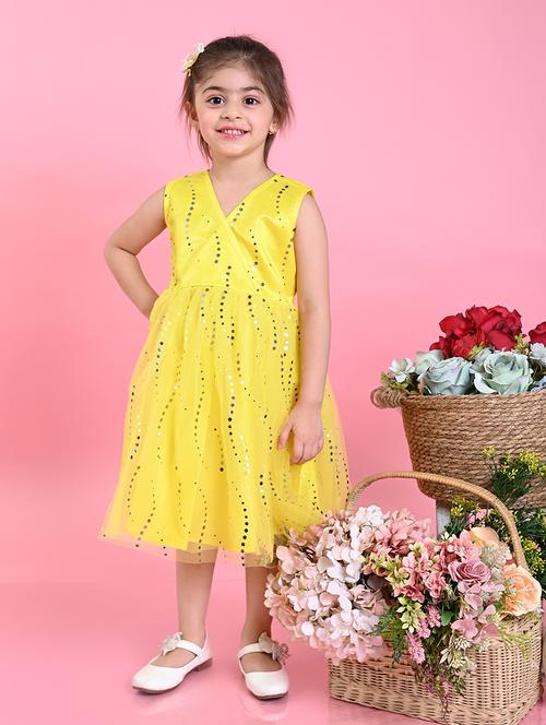 girls emebllished sleeveless fit & flare dress - 22093358 - Very Small Image - 1