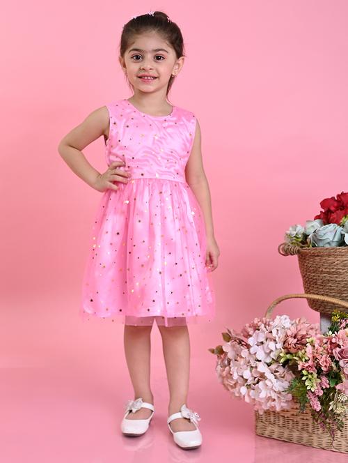 girls printed sleeveless fit & flare dress - 22093360 - Very Small Image - 1