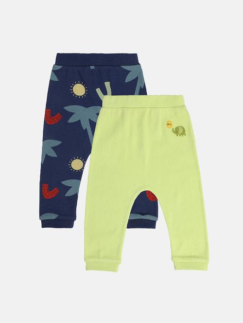 boys pack of 2 mid rise jogger - 22093417 - Very Small Image - 1