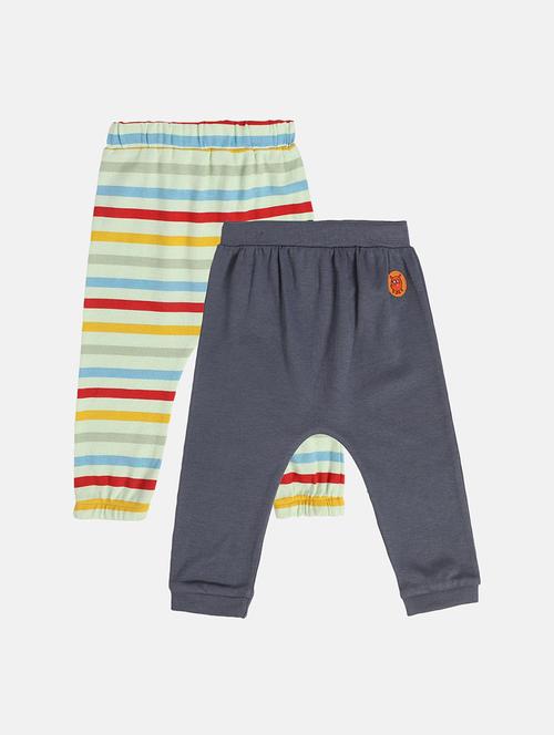 boys pack of 2 mid rise jogger - 22093419 - Very Small Image - 1