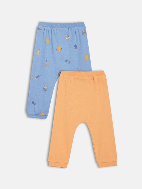 boys pack of 2 mid rise jogger - 22093449 - Very Small Image - 1