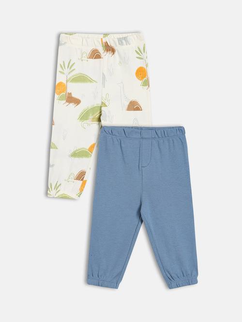 boys pack of 2 mid rise jogger - 22093453 - Very Small Image - 1