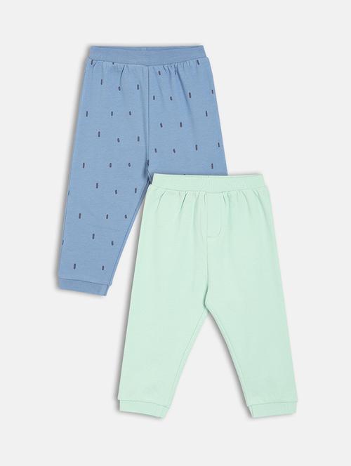 boys pack of 2 mid rise jogger - 22093462 - Very Small Image - 1