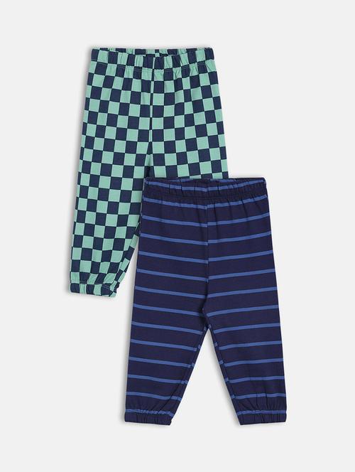 boys pack of 2 mid rise jogger - 22093465 - Very Small Image - 1