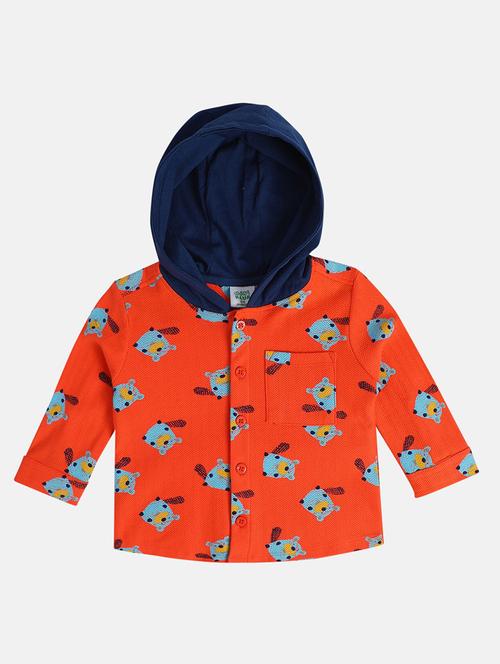 boys printed long sleeve hooded jacket - 22093495 - Very Small Image - 1