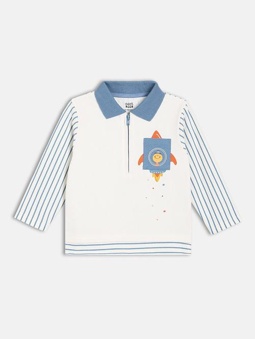 boys striped long sleeve polo t-shirt - 22093525 - Very Small Image - 1