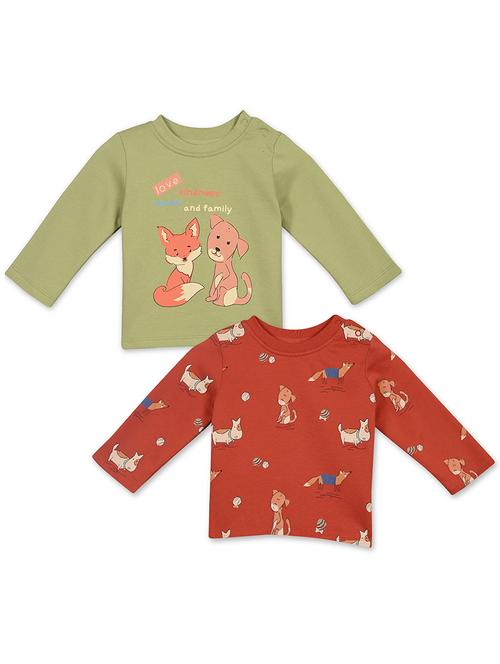boys pack of 2 printed long sleeve t-shirt - 22093567 - Very Small Image - 1