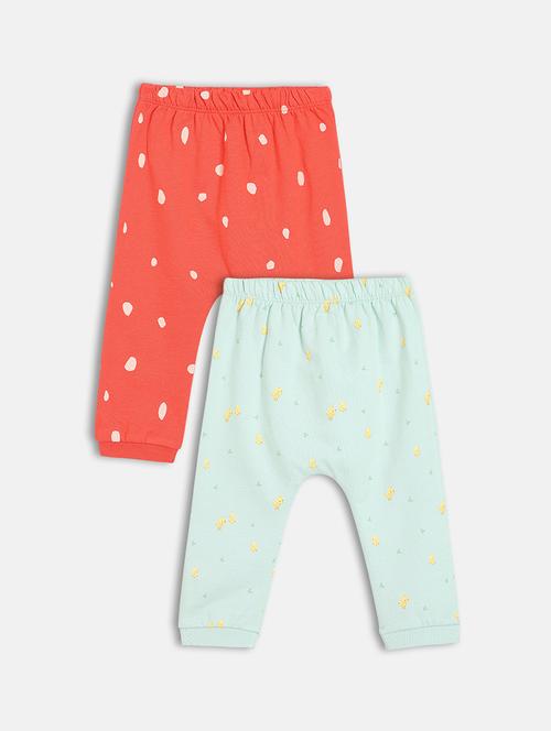 girls pack of 2 printed mid rise jogger - 22093743 - Very Small Image - 1