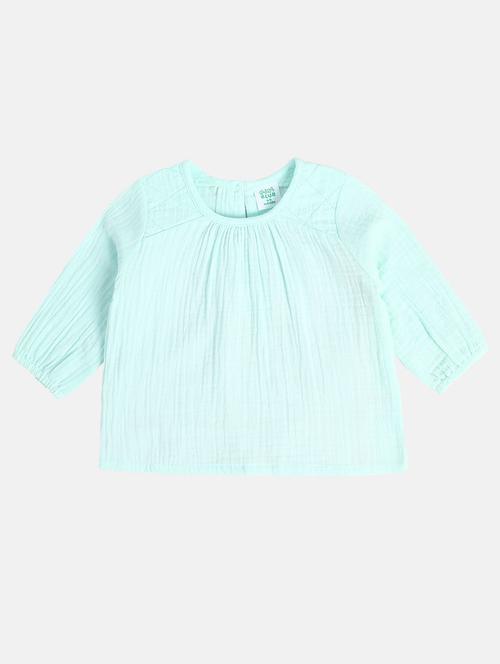women ai aqua solid long sleeve top - 22093810 - Very Small Image - 1