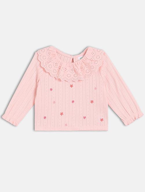 girls pink printed long sleeve top - 22093822 - Very Small Image - 1