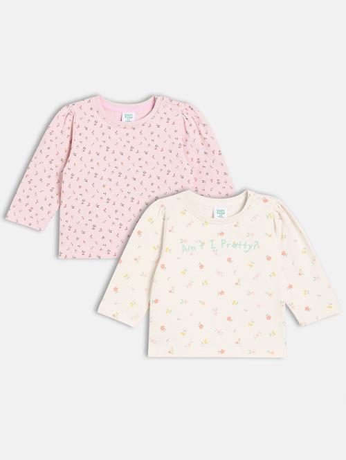 kids pack of 2 printed long sleeve t-shirt - 22093850 - Very Small Image - 1