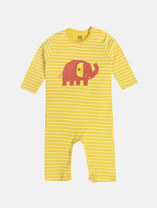 kids striped round neck long sleeve romper - 22093862 - Very Small Image - 1