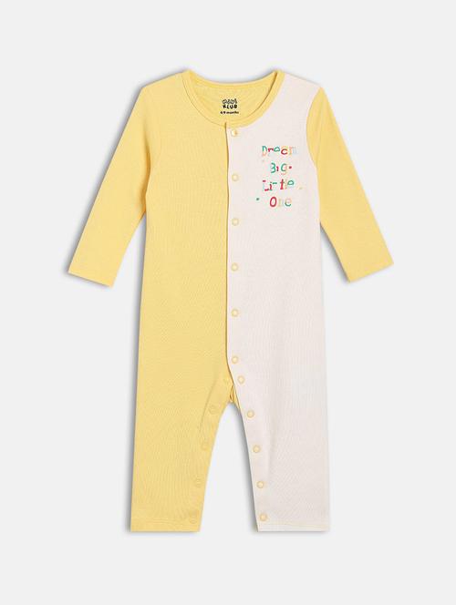 kids color blocked long sleeve romper - 22093865 - Very Small Image - 1