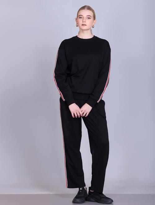 women solid long sleeve active wear set - 22093902 - Very Small Image - 1