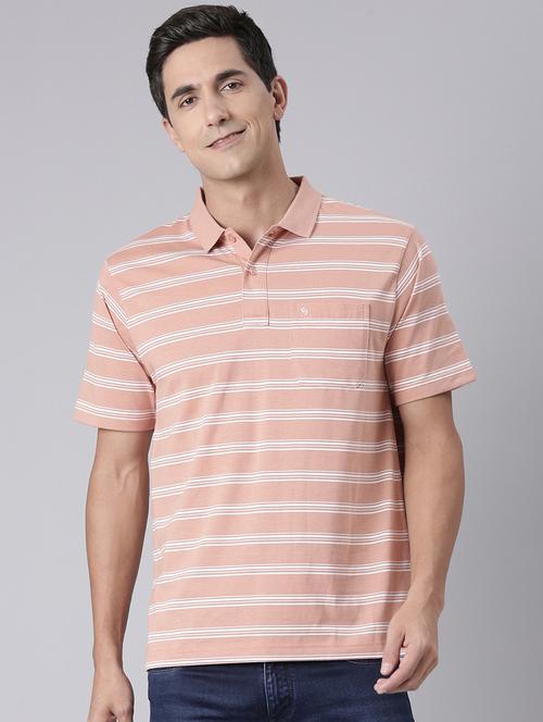 men striped short sleeve regular fit polo t-shirt - 22094080 - Very Small Image - 1