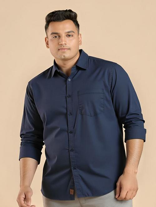 men solid long sleeve regular fit casual shirt - 22094531 - Very Small Image - 1