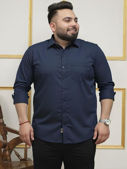 men solid long sleeve regular fit casual shirt - 22094543 - Very Small Image - 1