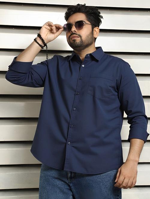 men solid long sleeve regular fit casual shirt - 22094545 - Very Small Image - 1