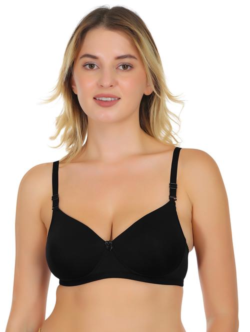 women solid lightly padded bra - 22100880 - Very Small Image - 1