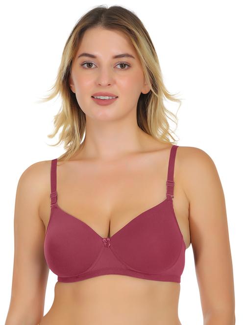 women solid lightly padded bra - 22100885 - Very Small Image - 1