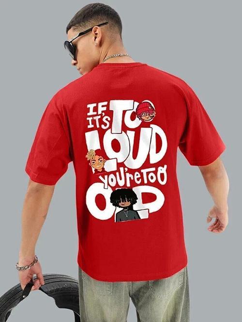 men back print short sleeve oversized t-shirt - 22101448 - Very Small Image - 1