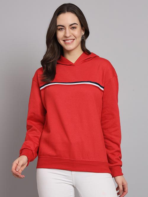 women tapered long sleeve hooded sweatshirt - 22101622 - Very Small Image - 1