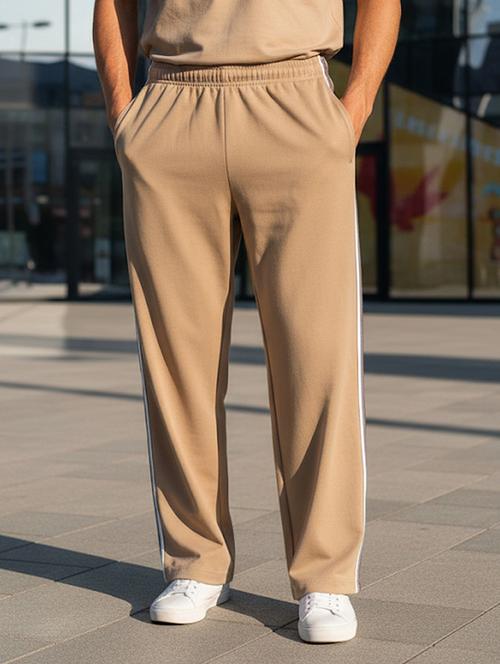 men side taped mid rise full length track pant - 22101694 - Very Small Image - 1