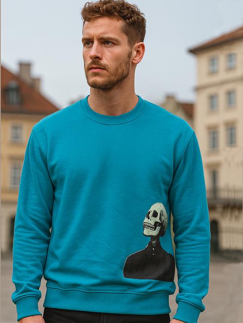 men placement print long sleeve regular fit sweatshirt - 22101713 - Very Small Image - 1