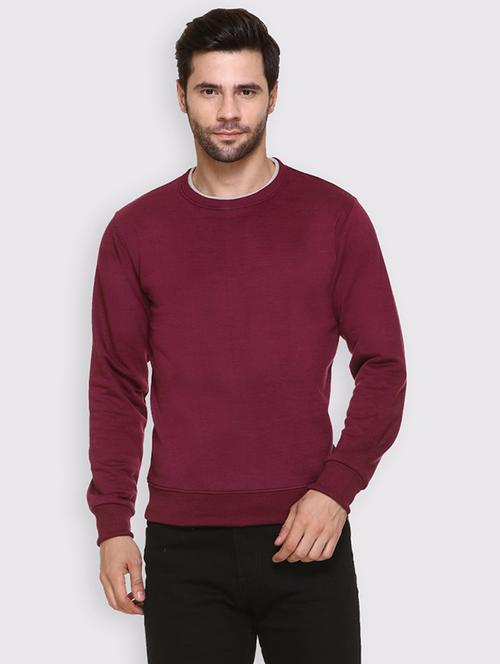 men solid long sleeve regular fit sweatshirt - 22101733 - Very Small Image - 1
