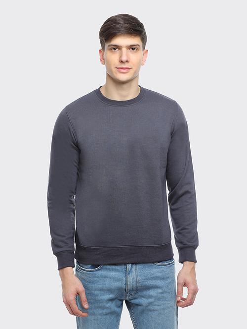 men solid long sleeve regular fit sweatshirt - 22101739 - Very Small Image - 1