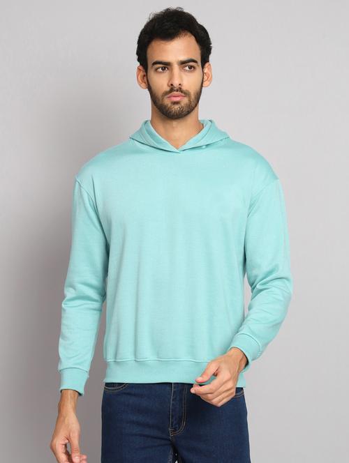 men solid long sleeve regular fit hooded sweatshirt - 22101741 - Very Small Image - 1