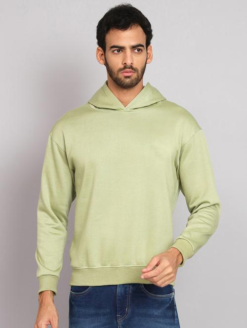 men solid long sleeve regular fit hooded sweatshirt - 22101743 - Very Small Image - 1