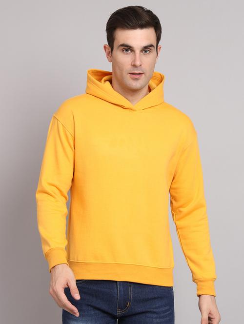 men solid long sleeve regular fit hooded sweatshirt - 22101745 - Very Small Image - 1