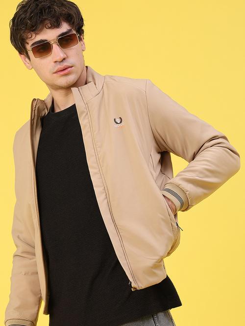 men solid long sleeve puffer jacket - 22102713 - Very Small Image - 1