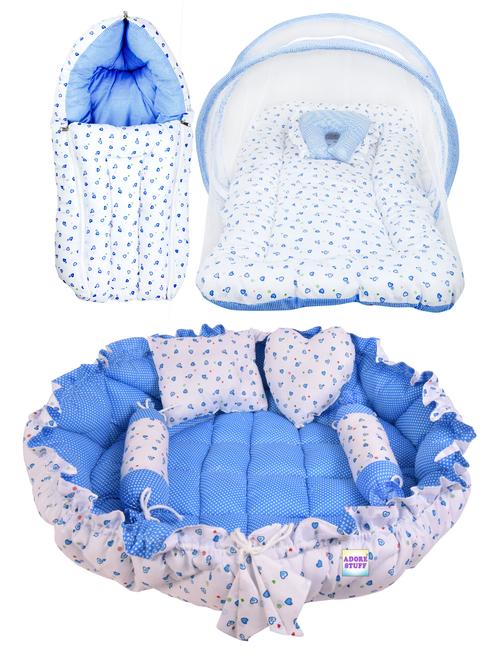 new born cotton printed baby bedding set - 22103167 - Very Small Image - 1
