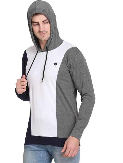 men color block long sleeve regular fit t-shirt - 22105603 - Very Small Image - 1