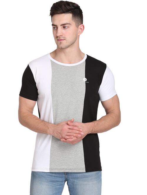 men color block short sleeve regular fit t-shirt - 22105607 - Very Small Image - 1