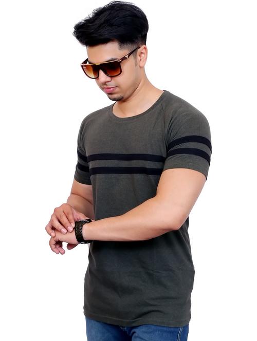 men striped short sleeve regular fit t-shirt - 22105622 - Very Small Image - 1
