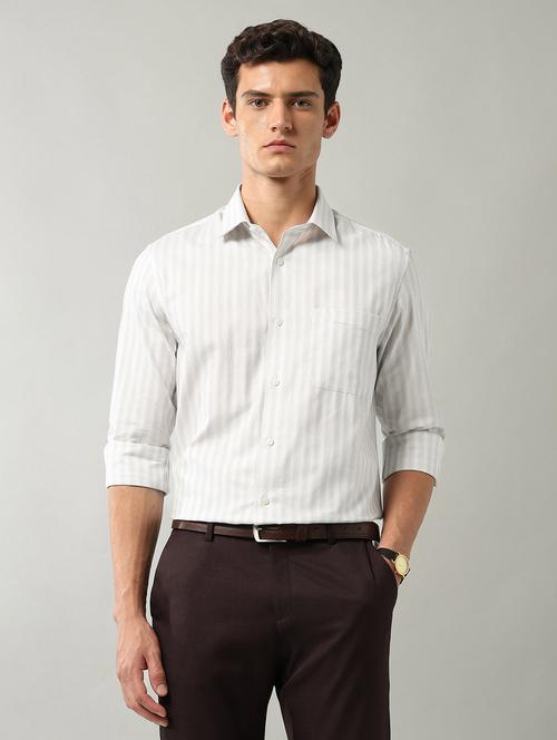 men striped long sleeve regular fit formal shirt - 22106051 - Very Small Image - 1