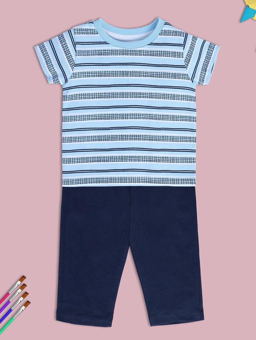 kids striped full length co-ord set - 22106426 - Very Small Image - 1