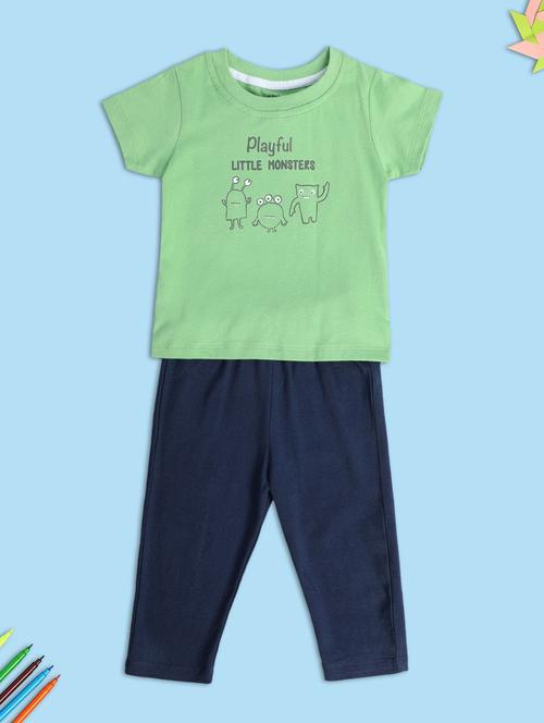 kids printed full length co-ord set - 22106430 - Very Small Image - 1